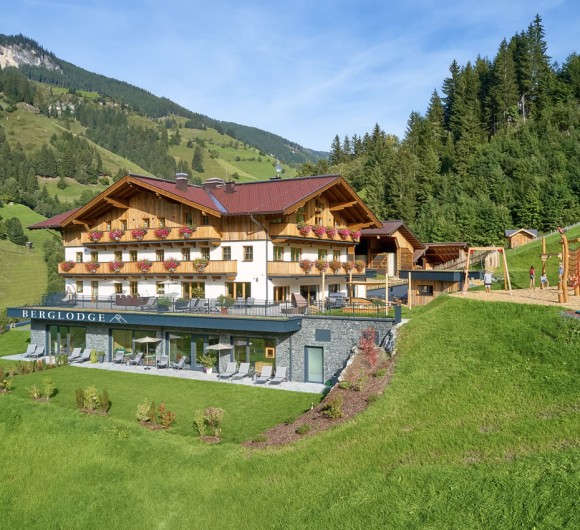 Die Berglodge im Sommer im Großarltal im Tal der Almen