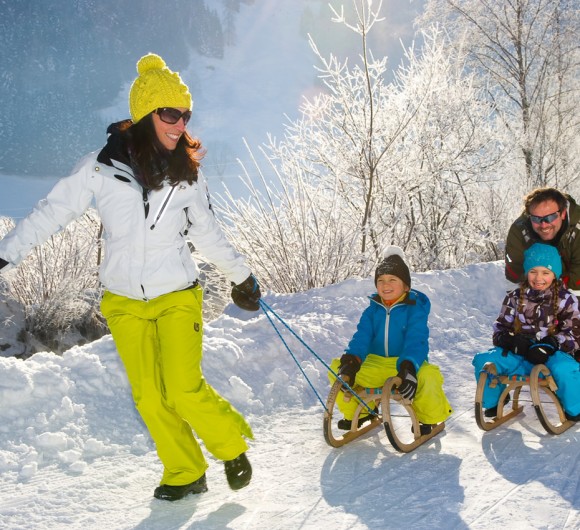Rodeln mit der Familie © TVB Großarltal