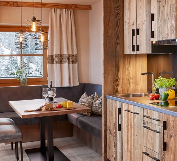 Ferienwohnungen mit eigener Küche und Sitzecke