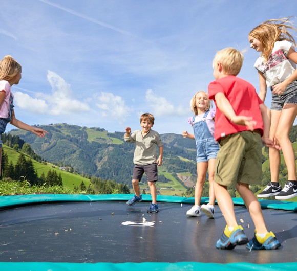 Trampolin springen